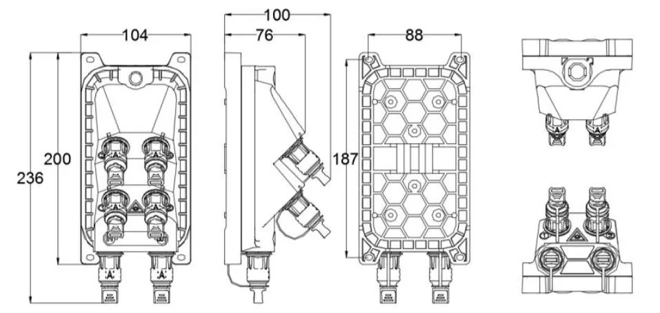 Pre-connectorized Fiber Optic Cable Distribution Box GFS-004-006C